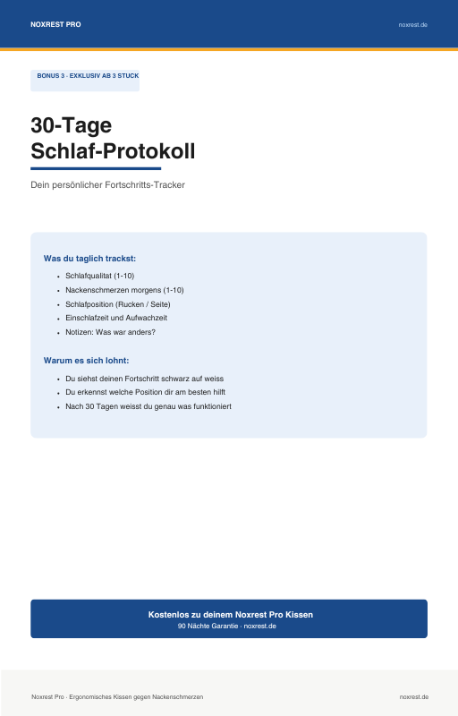 30-Tage Schlaf-Protokoll – Exklusiv